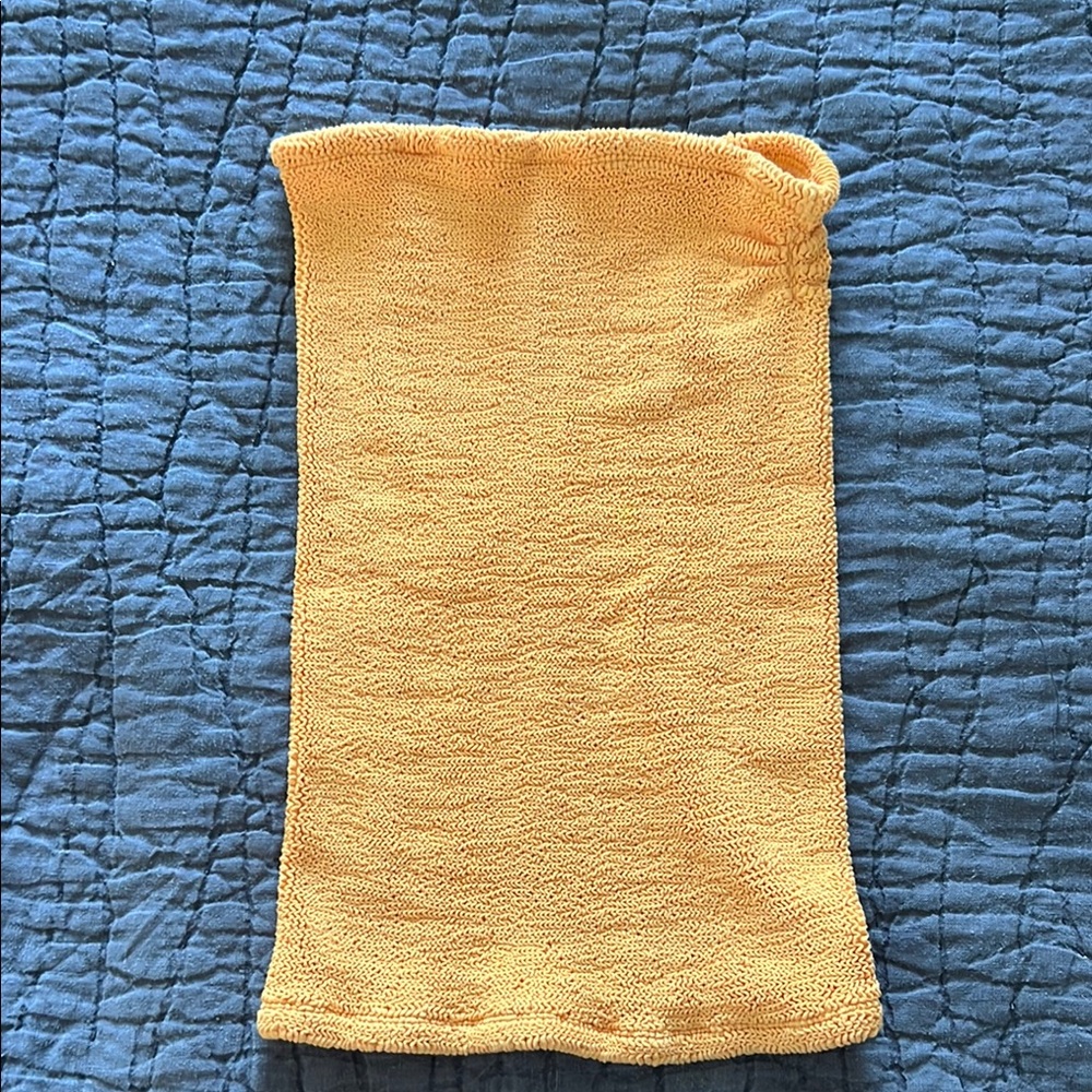Hunza G Vibrant Yellow Knit skirt NWOT